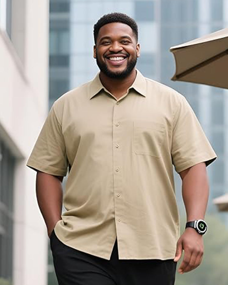 Big & Tall Hawaiian Short Sleeve Shirt for big men view 5