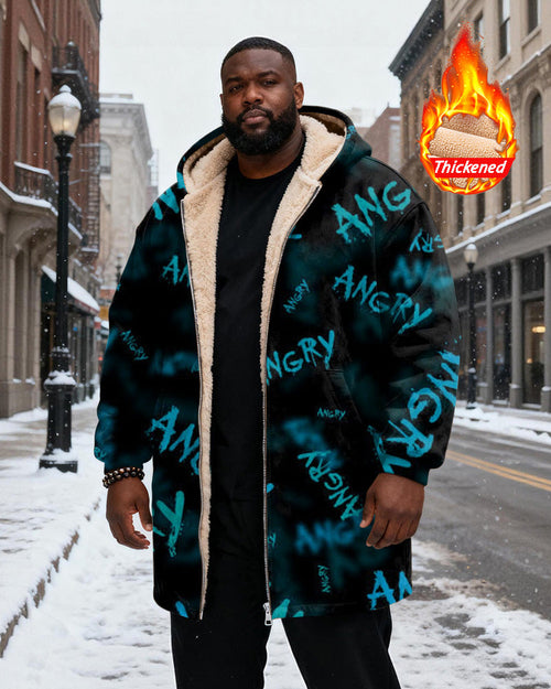 Big & Tall Graphic Graffiti Hoodie for big men view 1