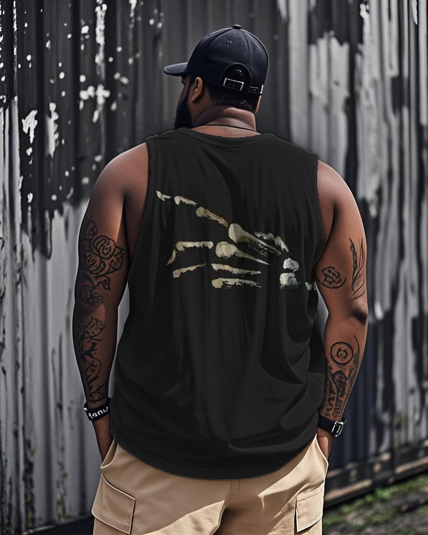 Big & Tall Graphic Streetwear Skull Men's Clothing for big men view 2
