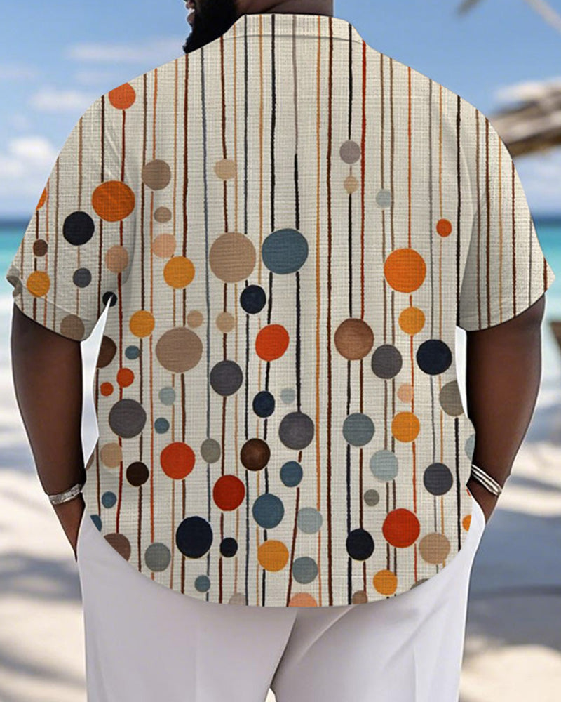 Big & Tall Hawaiian Graphic Polo Shirt for big men view 2