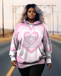 Big & Tall Denim Gradient Graphic Hoodie for big men