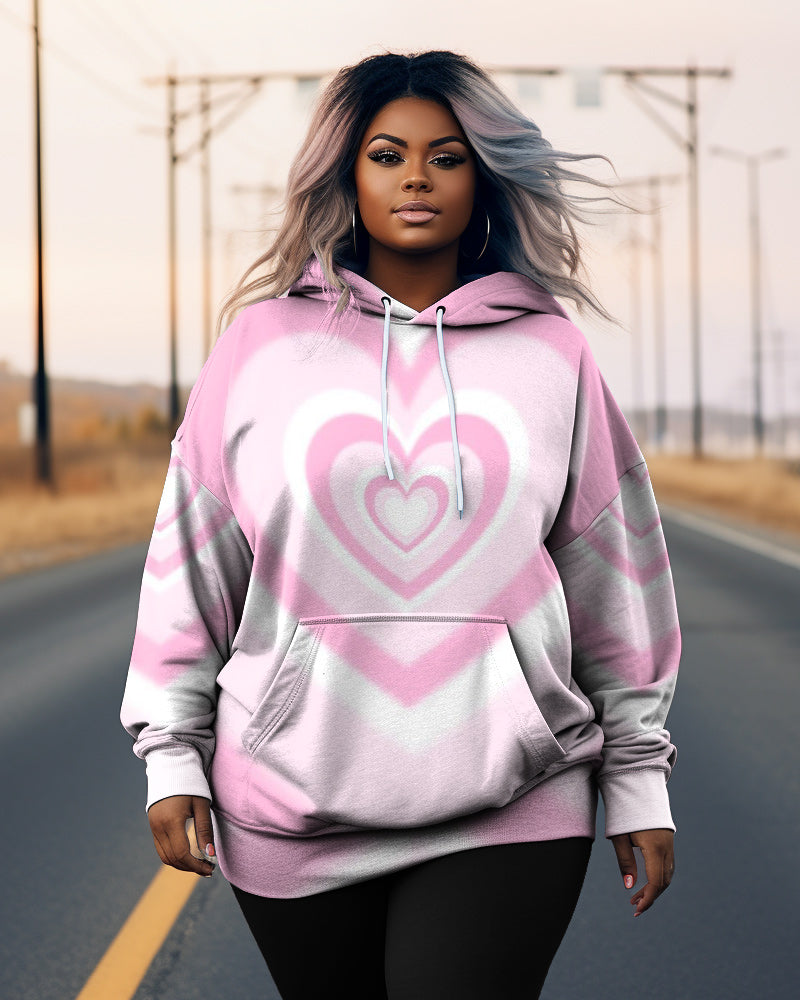 Big & Tall Denim Gradient Graphic Hoodie for big men