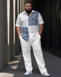 Big & Tall Striped Business Casual Jeans for big men view 1