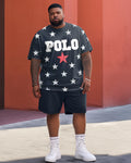 Big & Tall Graphic Two-piece Set for big men view 1