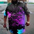Big & Tall Graphic Splash Ink T-Shirt for big men