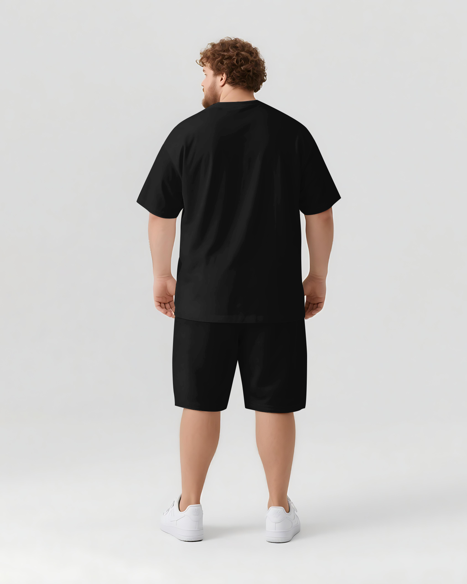 Big & Tall Streetwear Two-piece Set for big men view 4