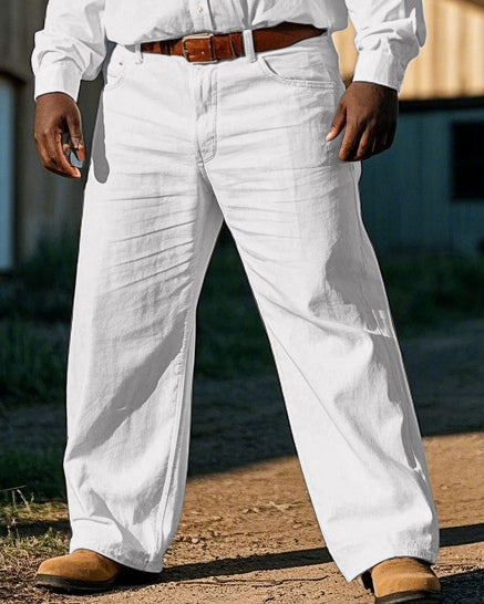 Big & Tall Western Vintage T-Shirt Pants Set for big men view 3