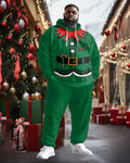 Big & Tall Graphic Hoodie Sweatpants Set for big men view 1