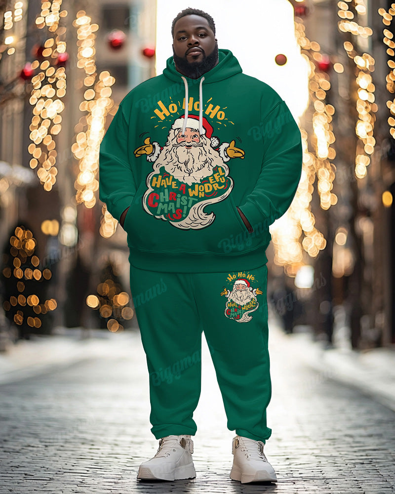 Big & Tall Graphic Hoodie Sweatpants Set for big men view 1