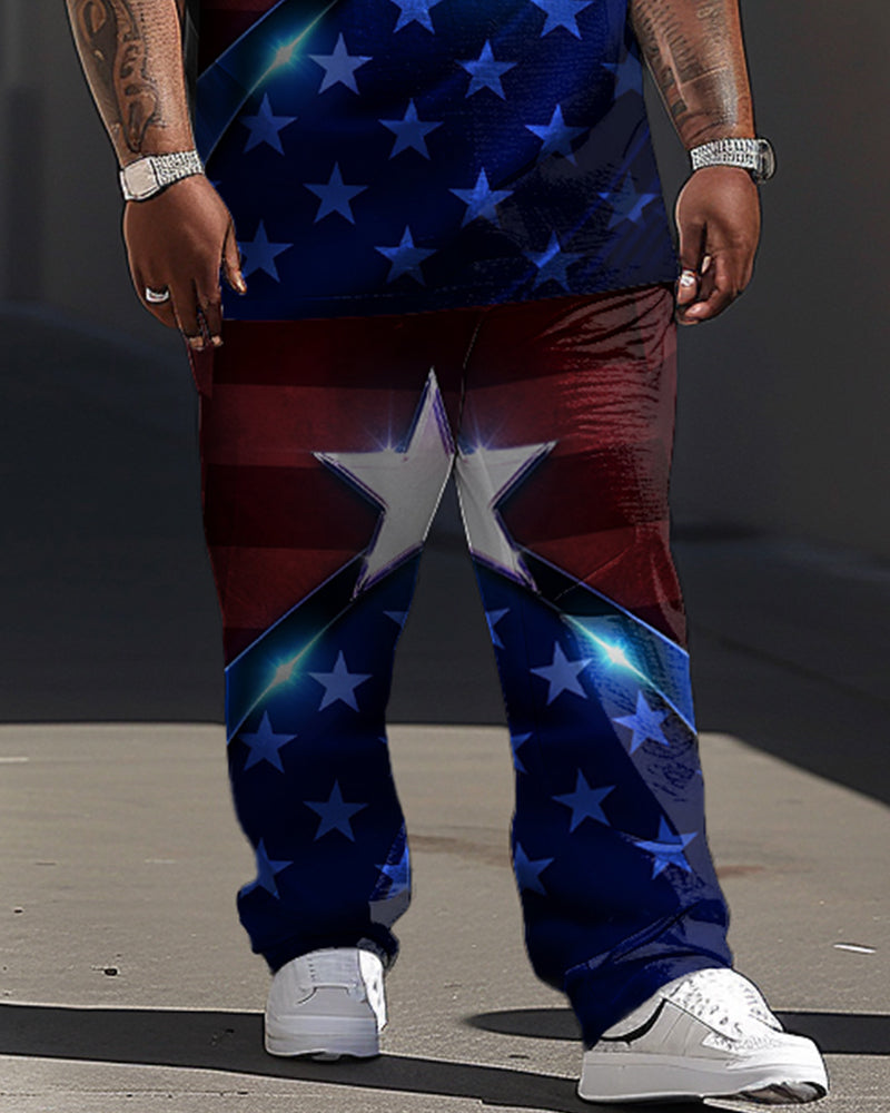Big & Tall Graphic Two-piece Set for big men view 3