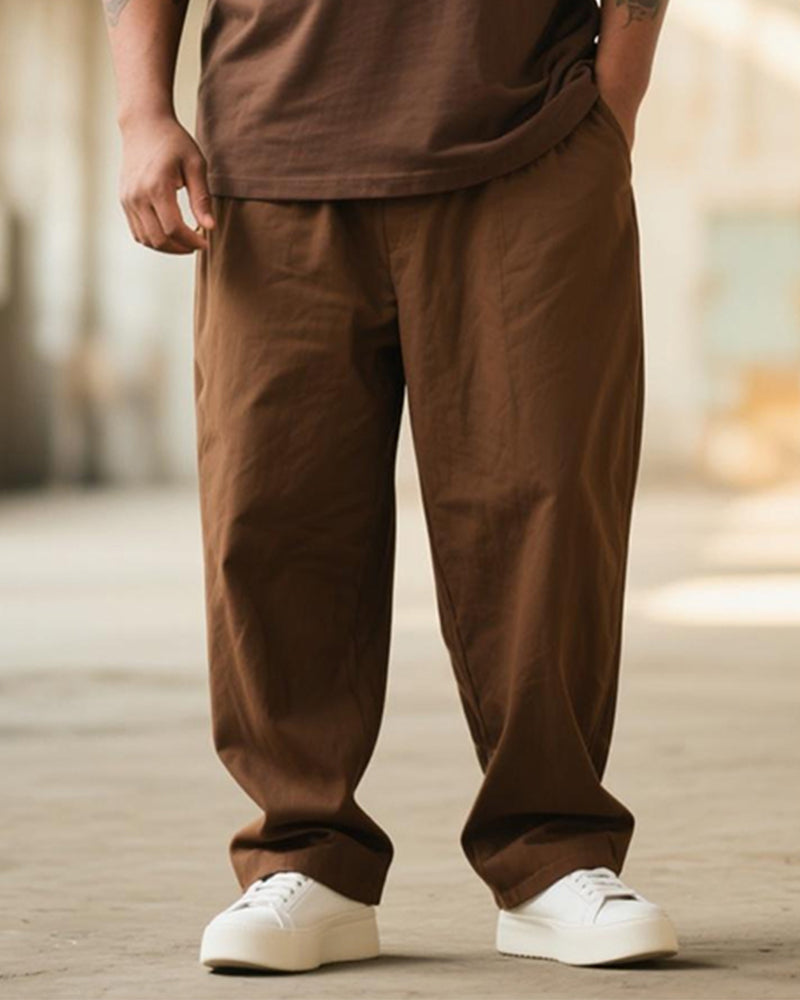 Big & Tall Graphic Graffiti T-Shirt Pants Set for big men view 3