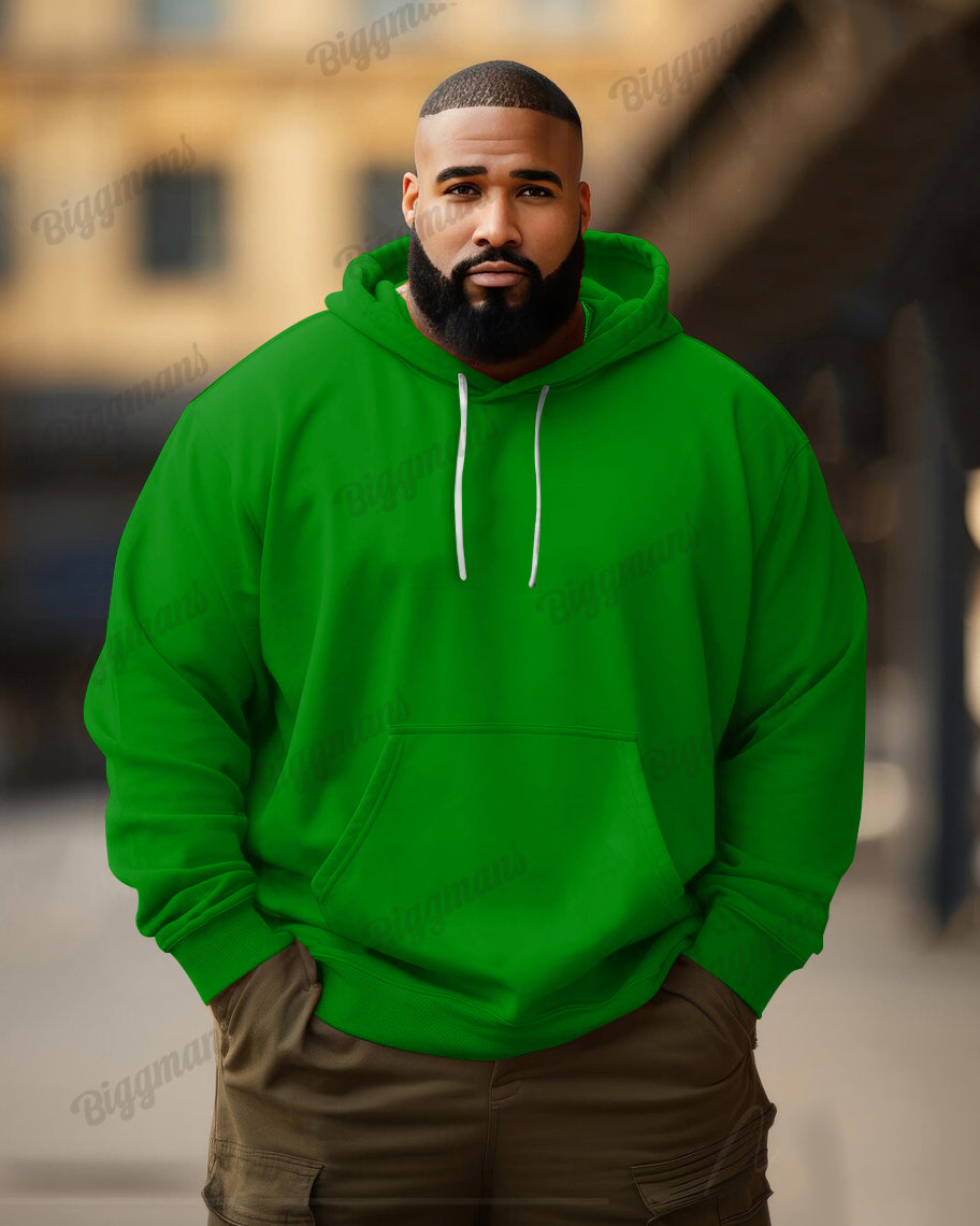 Big & Tall Solid Color Hoodie for big men view 15