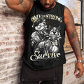 Big & Tall Graphic Tank Top for big men