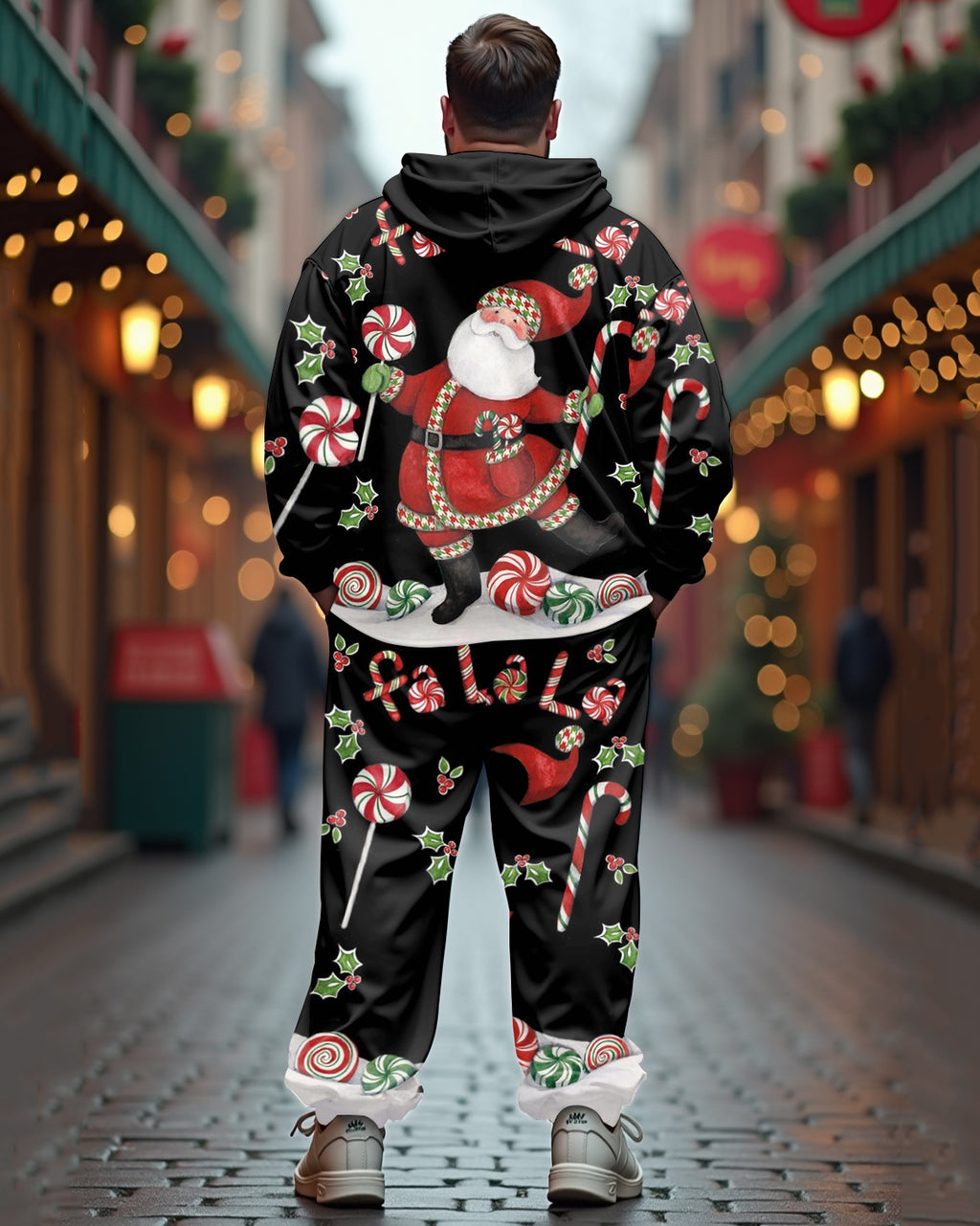 Big & Tall Skull Hoodie for big men view 3