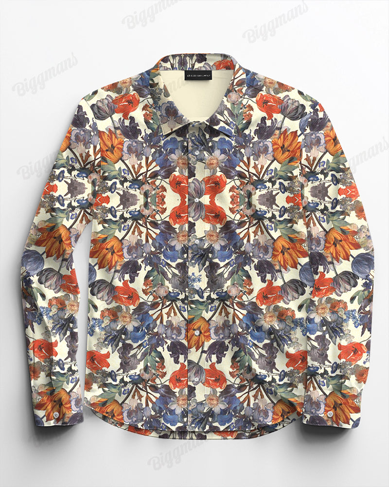 Big & Tall Streetwear Long Sleeve Shirt for big men view 4