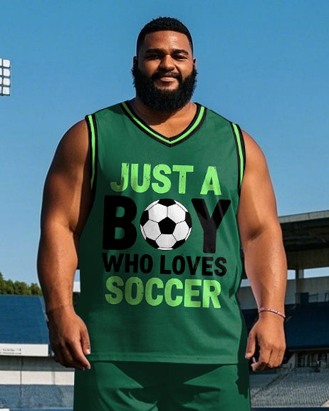Big & Tall Graphic Two-piece Set for big men view 2