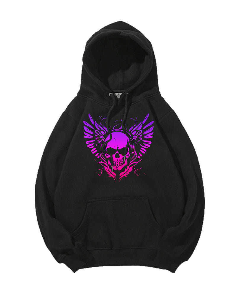 Big & Tall Skull Hoodie for big men view 3