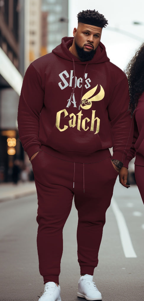 Big & Tall Hoodie Sweatpants Set for big men view 6