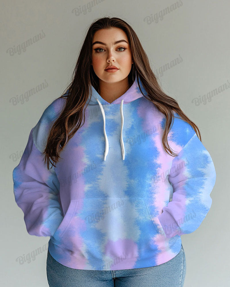 Big & Tall Gradient Graphic Hoodie for big men