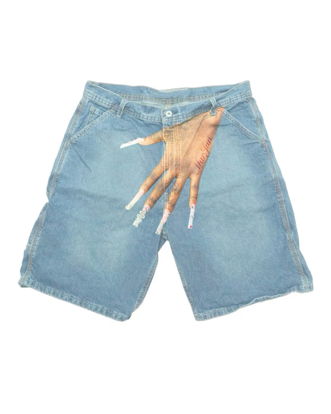 Big & Tall Denim Graphic Streetwear Jeans for big men