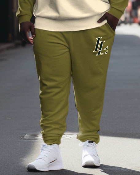 Big & Tall Streetwear Hoodie Sweatpants Set for big men view 6