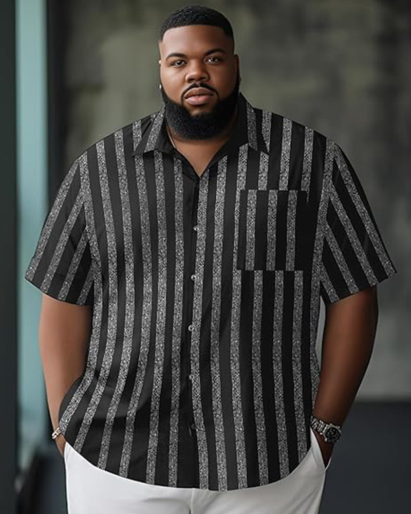Big & Tall Hawaiian Short Sleeve Shirt for big men view 3