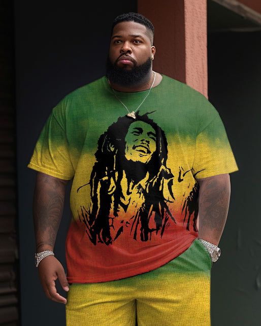 Big & Tall Reggae Two-piece Set for big men view 2