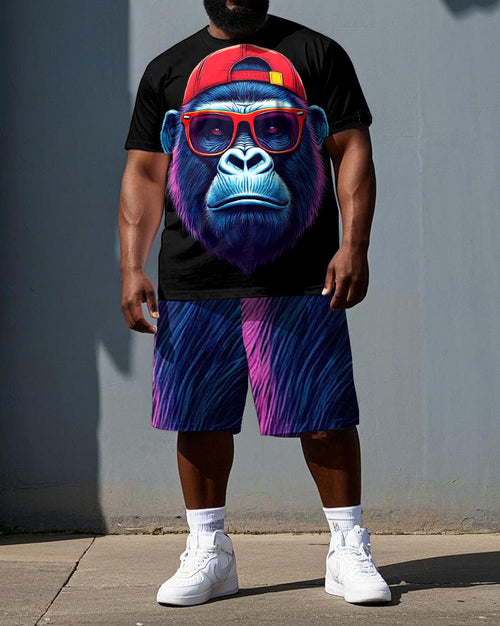 Big & Tall Streetwear Two-piece Set for big men view 1