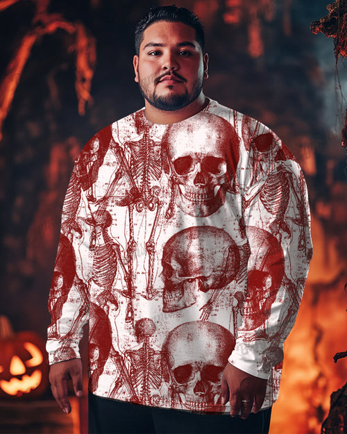 Big & Tall Graphic Skull T-Shirt for big men view 1