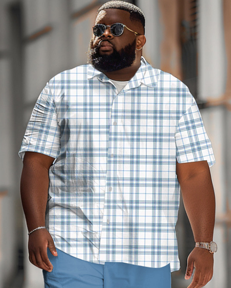 Big & Tall Plaid Jeans for big men view 2