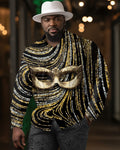 Big & Tall Graphic Long Sleeve Shirt for big men view 1