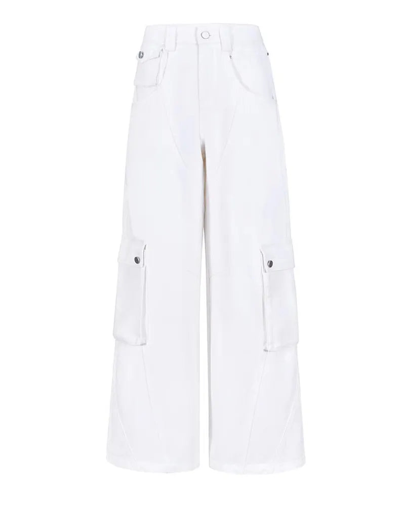 Big & Tall White Denim Jeans for big men view 6