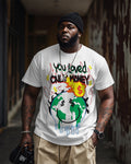 Big & Tall Graphic Graffiti Streetwear T-Shirt for big men