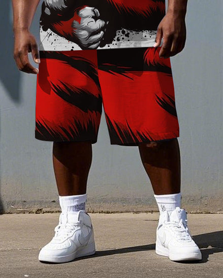 Big & Tall Streetwear Two-piece Set for big men view 3