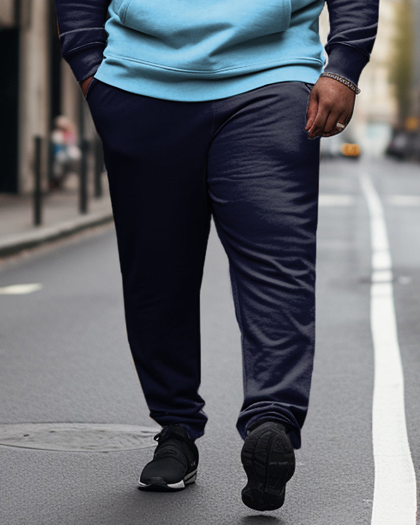 Big & Tall Colorblock Athletic Hoodie for big men view 3