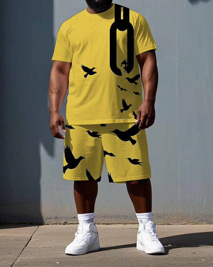 Big & Tall Graphic Two-piece Set for big men view 1