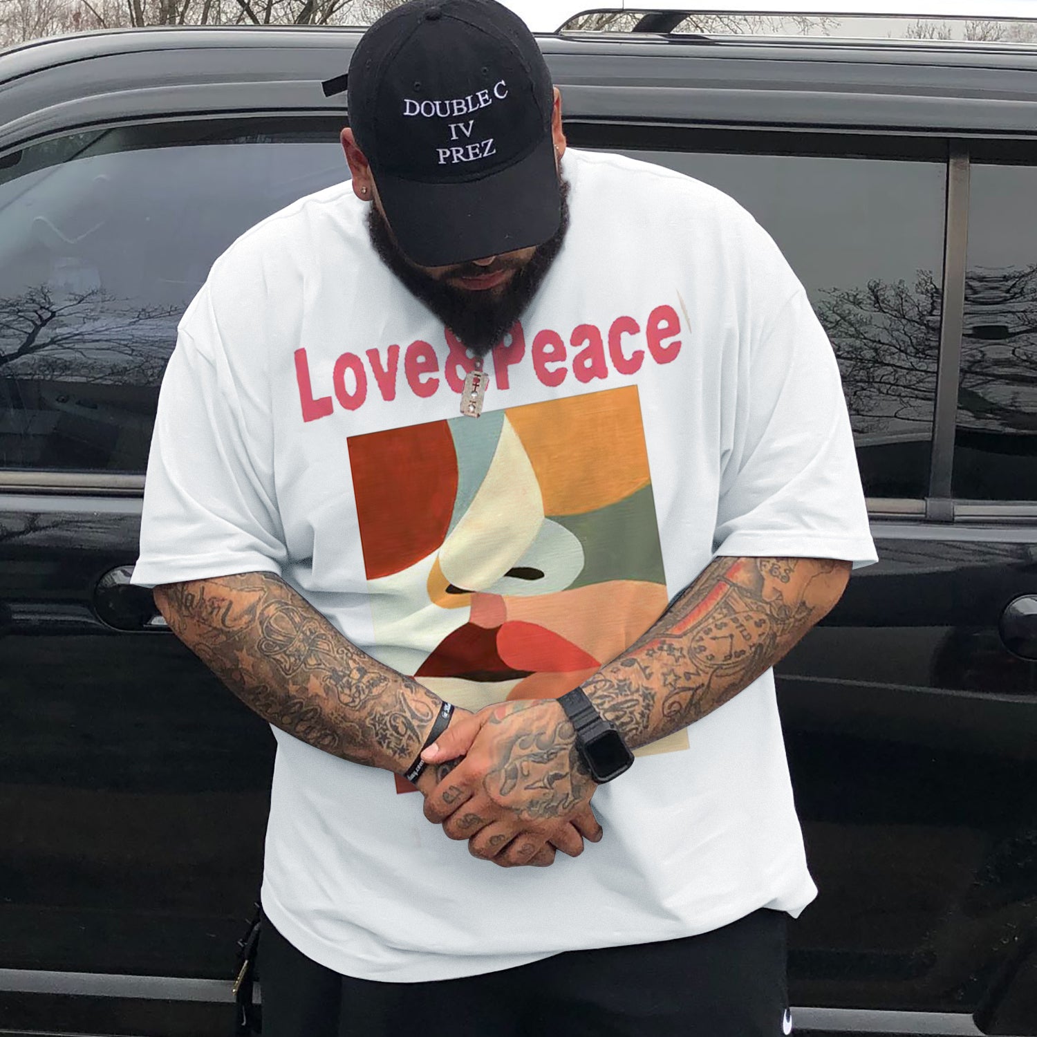 Big & Tall Streetwear T-Shirt for big men view 2