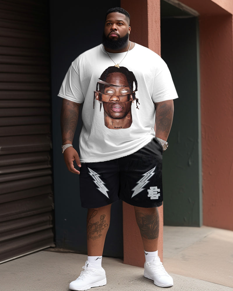 Big & Tall Streetwear Two-piece Set for big men view 1