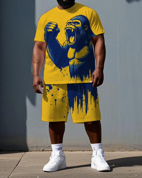 Big & Tall Streetwear Two-piece Set for big men view 1