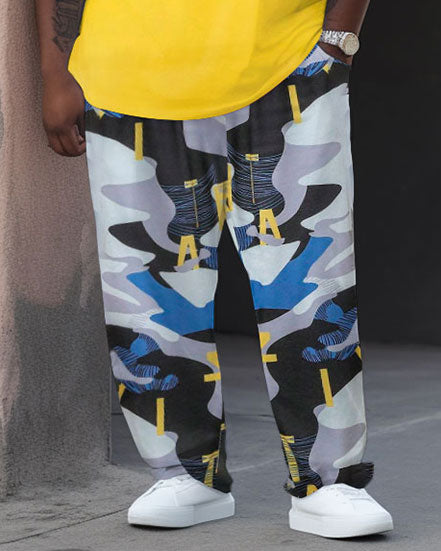 Big & Tall Graphic Splash Ink Two-piece Set for big men view 3