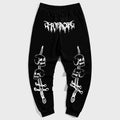 Big & Tall Graffiti Streetwear T-Shirt Pants Set for big men