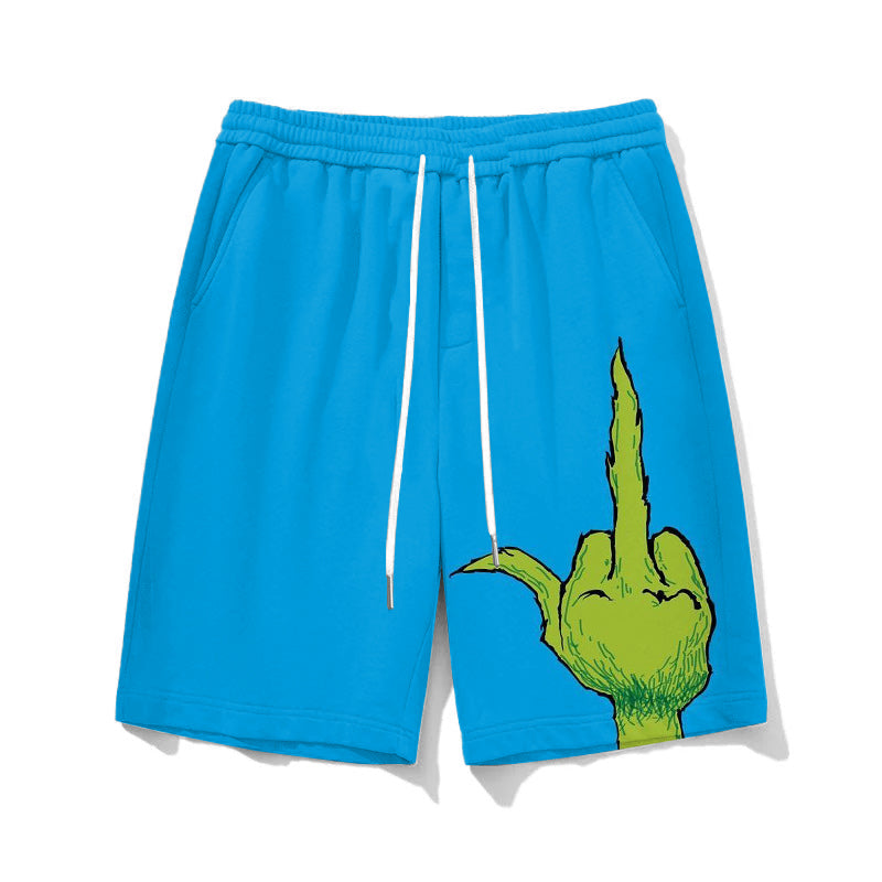 Big & Tall Graphic T-Shirt Shorts Set for big men view 3