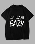 Big & Tall Black Graphic T-Shirt for big men
