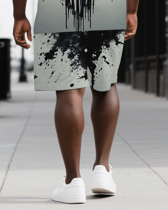 Big & Tall Skull Two-piece Set for big men view 3