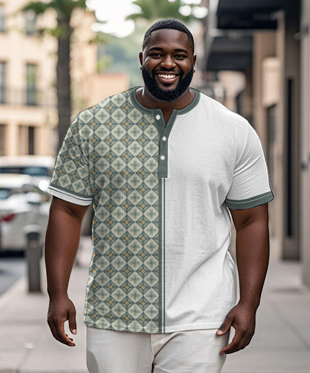 Big & Tall Green Graphic T-Shirt for big men view 6