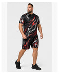 Big & Tall Graphic T-Shirt Shorts Set for big men view 1