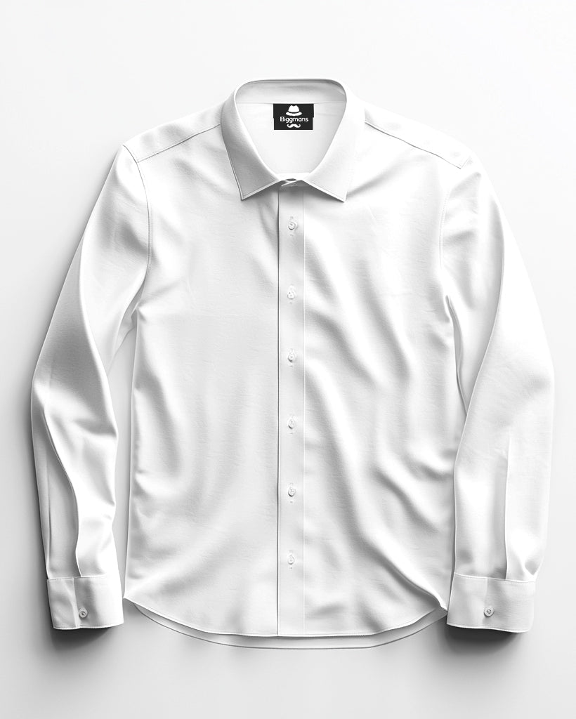 Big & Tall Solid Color Shirt Pants Set for big men view 8