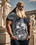 Big & Tall Black Streetwear T-Shirt for big men view 1