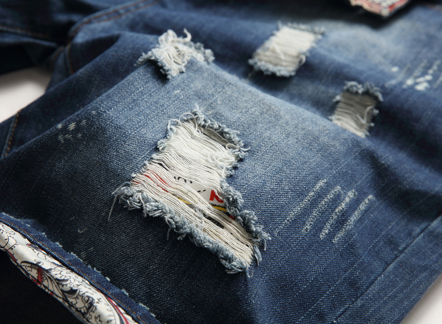Big & Tall Denim Graffiti Streetwear Jeans for big men view 4