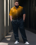 Big & Tall Gradient Geometric Jeans for big men view 1
